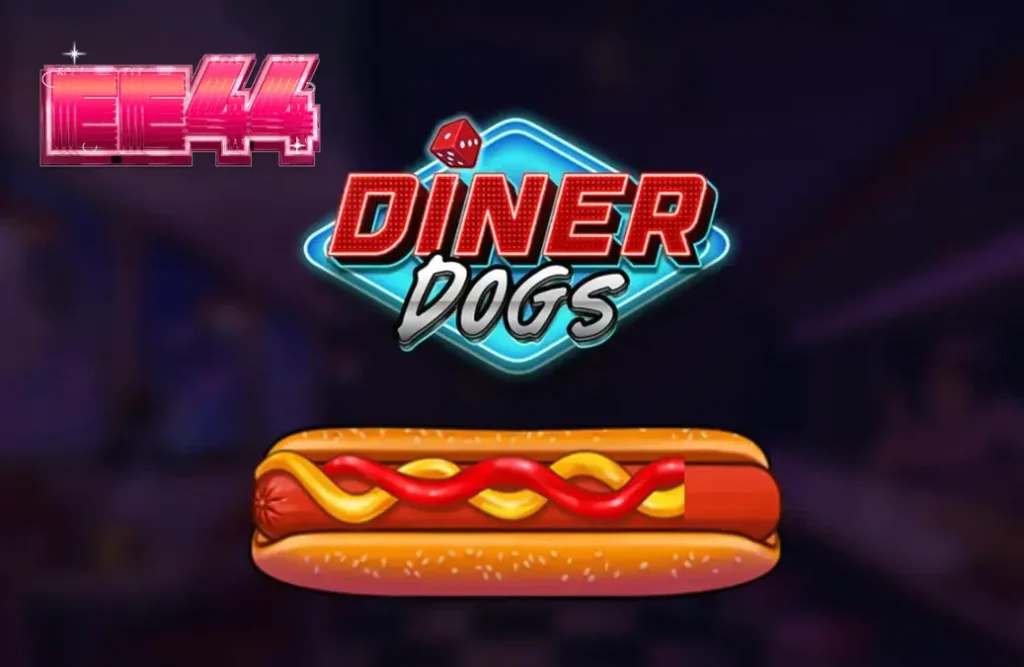 Tela de jogo do slot Diner Dogs com tema noir e elementos de lanchonete retrô